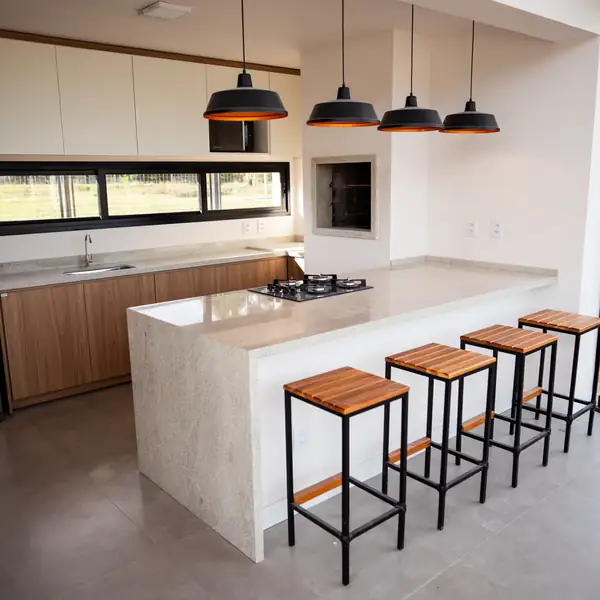 Espaço gourmet da sede da associação de moradores